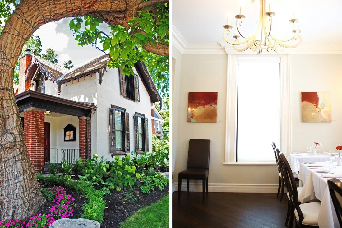 Quatrefoil Restaurant - front + interior