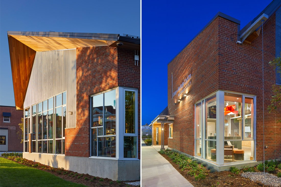 Cayuga Library -  outside the library