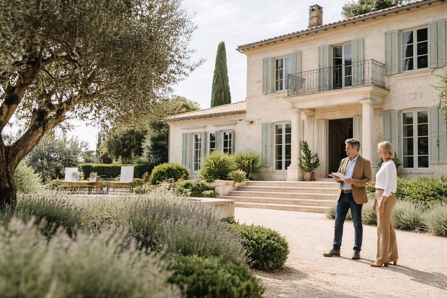 visite d'une propriété dans le cadre d'un audit immobilier indépendant et de la réalisationd'un rapport Clairval destiné aux notaires, sucessions et propriétaires