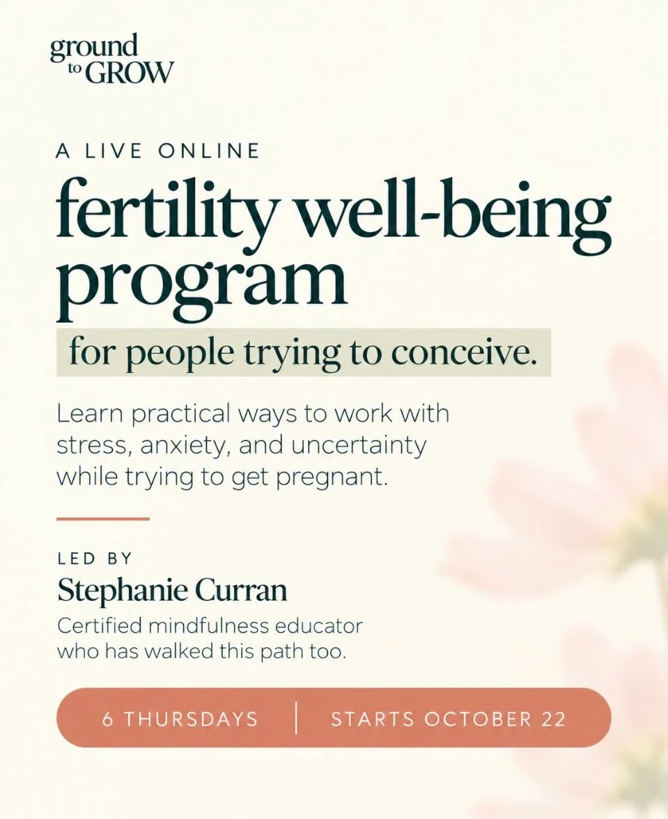 Trying to get pregnant can be emotionally challenging, especially when so much feels outside your control.

And sometimes, even with support around you, it can feel lonely watching others move forward while you&rsquo;re still waiting.

🌿 Ground to G
