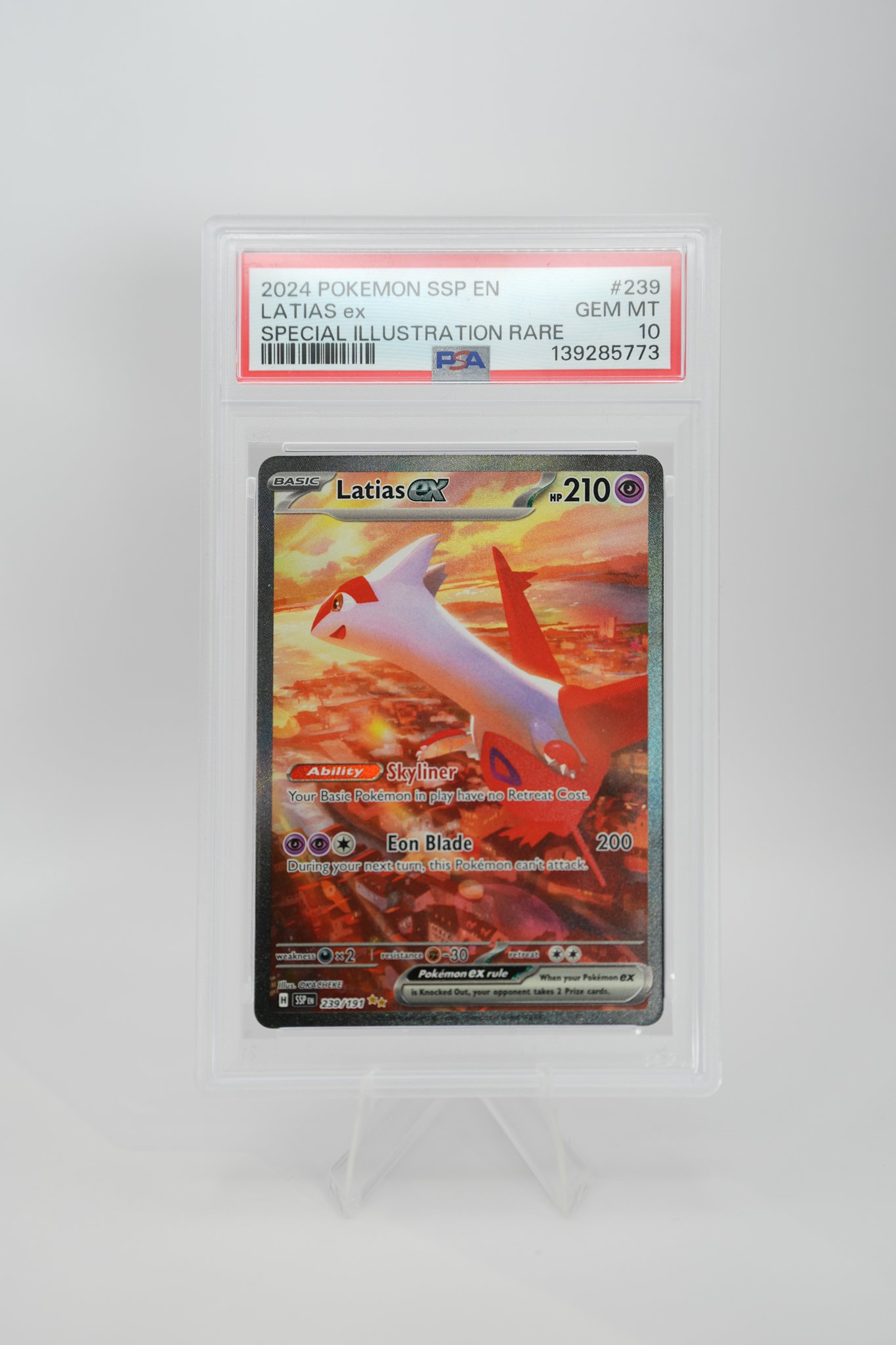 Latias EX - 239/191 - Surging Sparks PSA GEM MINT 10