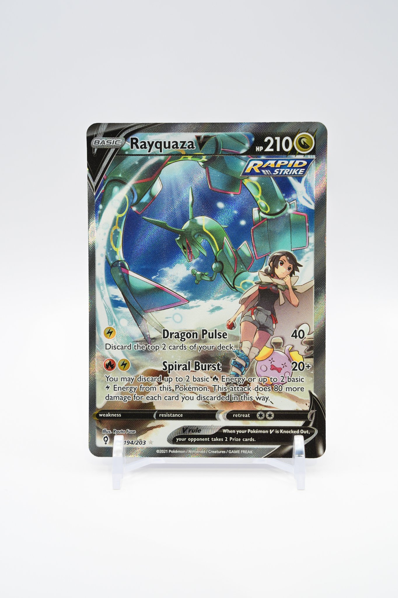 Rayquaza V (Alternate Full Art) - SWSH07: Evolving Skies (SWSH07) MINT/NM