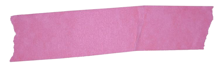 Close-up of two pink sticky notes overlapping on a textured surface.