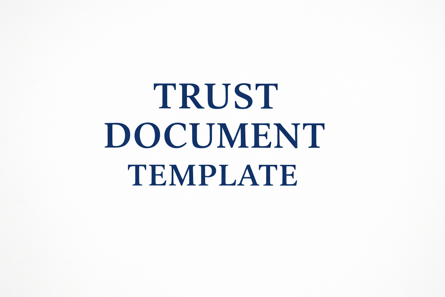 Irrevocable Faith-Based Trust Declaration & Full Bylaws Package (Editable PDF & DOC)
