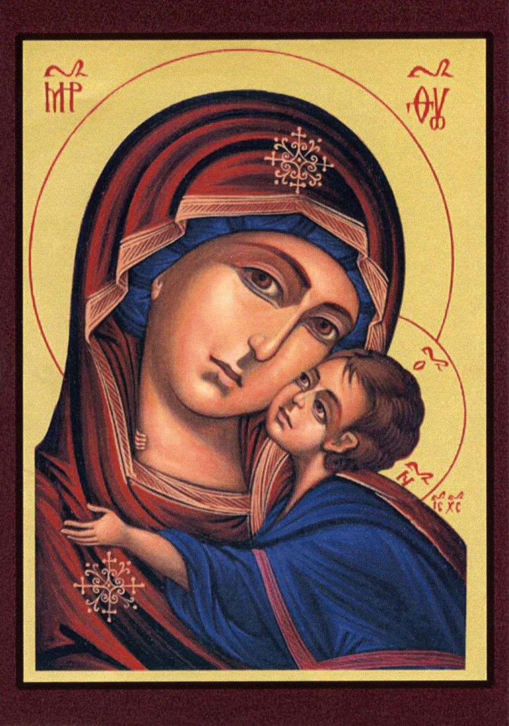 Our Lady of Tenderness III Holy Card