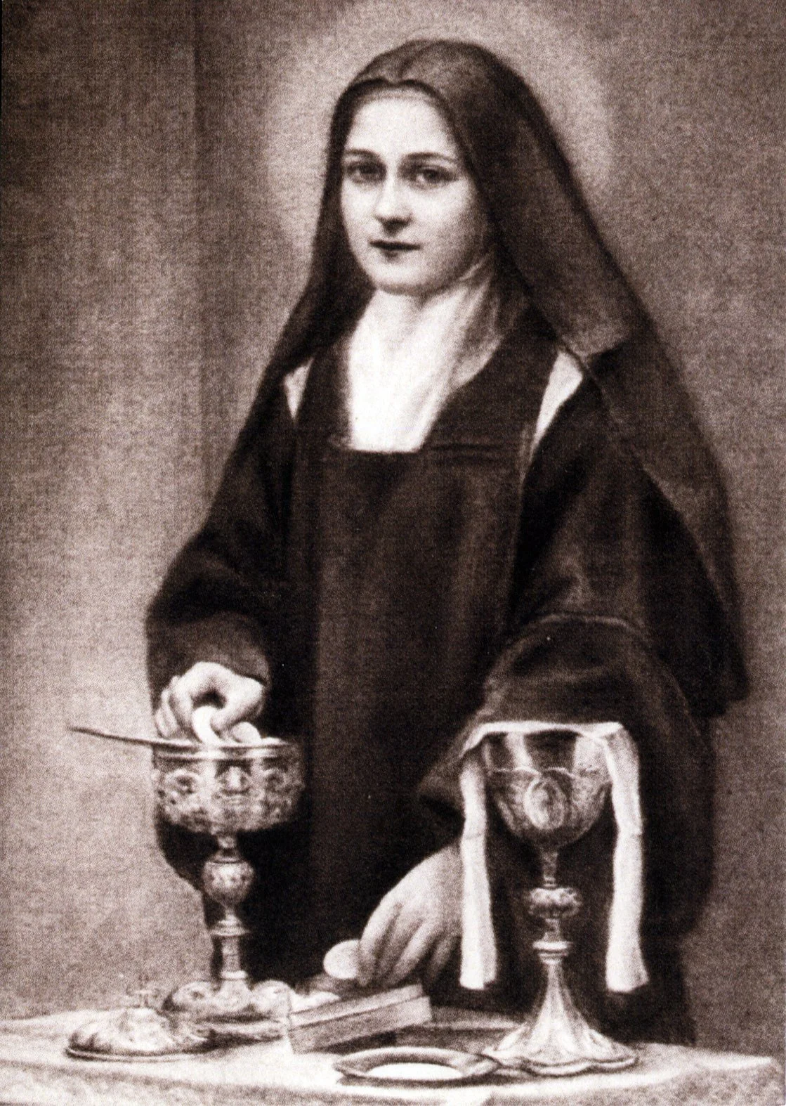 St. Thérèse as Sacristan Holy Card