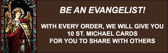 St. Michael the Archangel Holy Cards: 10 Free Cards with purchase