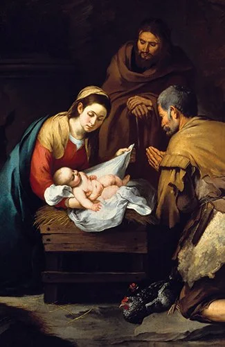 Adoration of the Shepherds III Holy Card