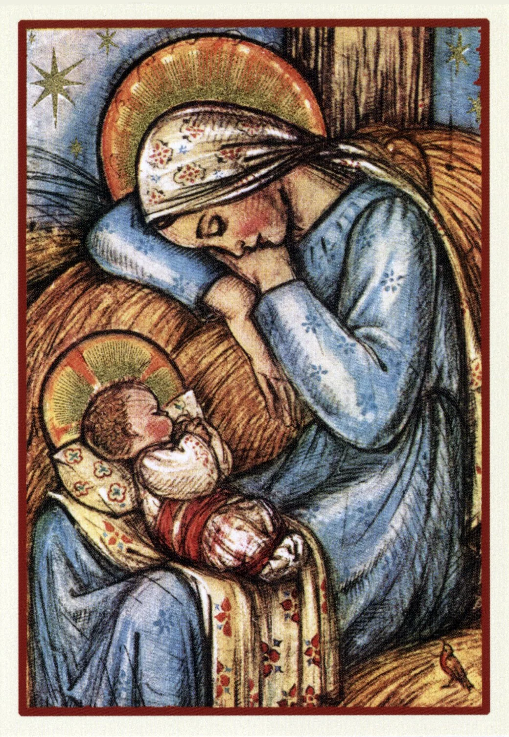 Our Lady and Child - Pray for Priests Holy Card