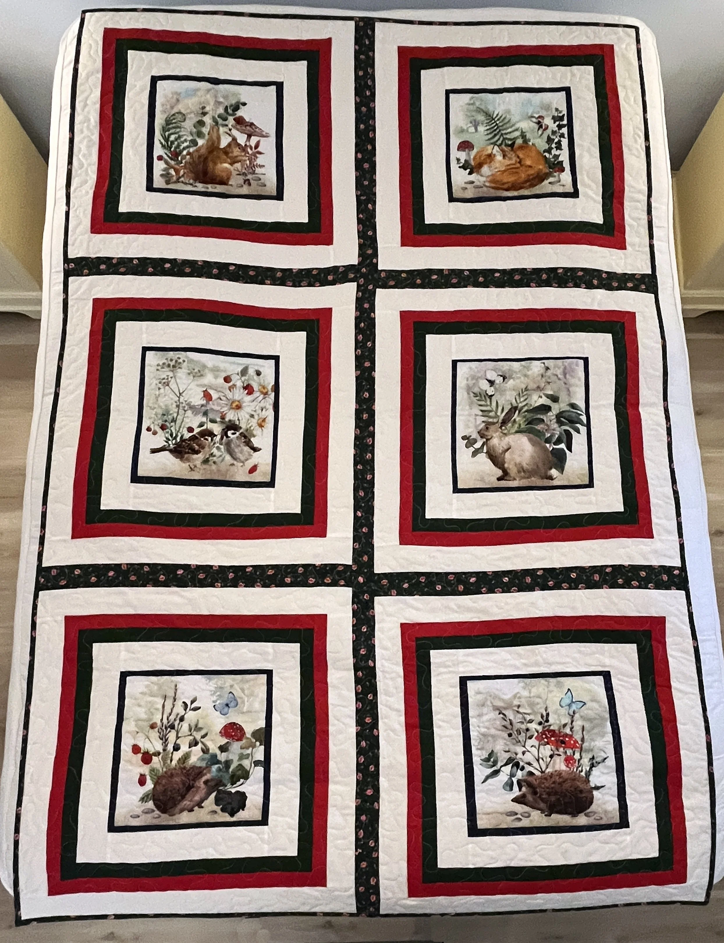 Forest Friends Child-size or Wall Quilt