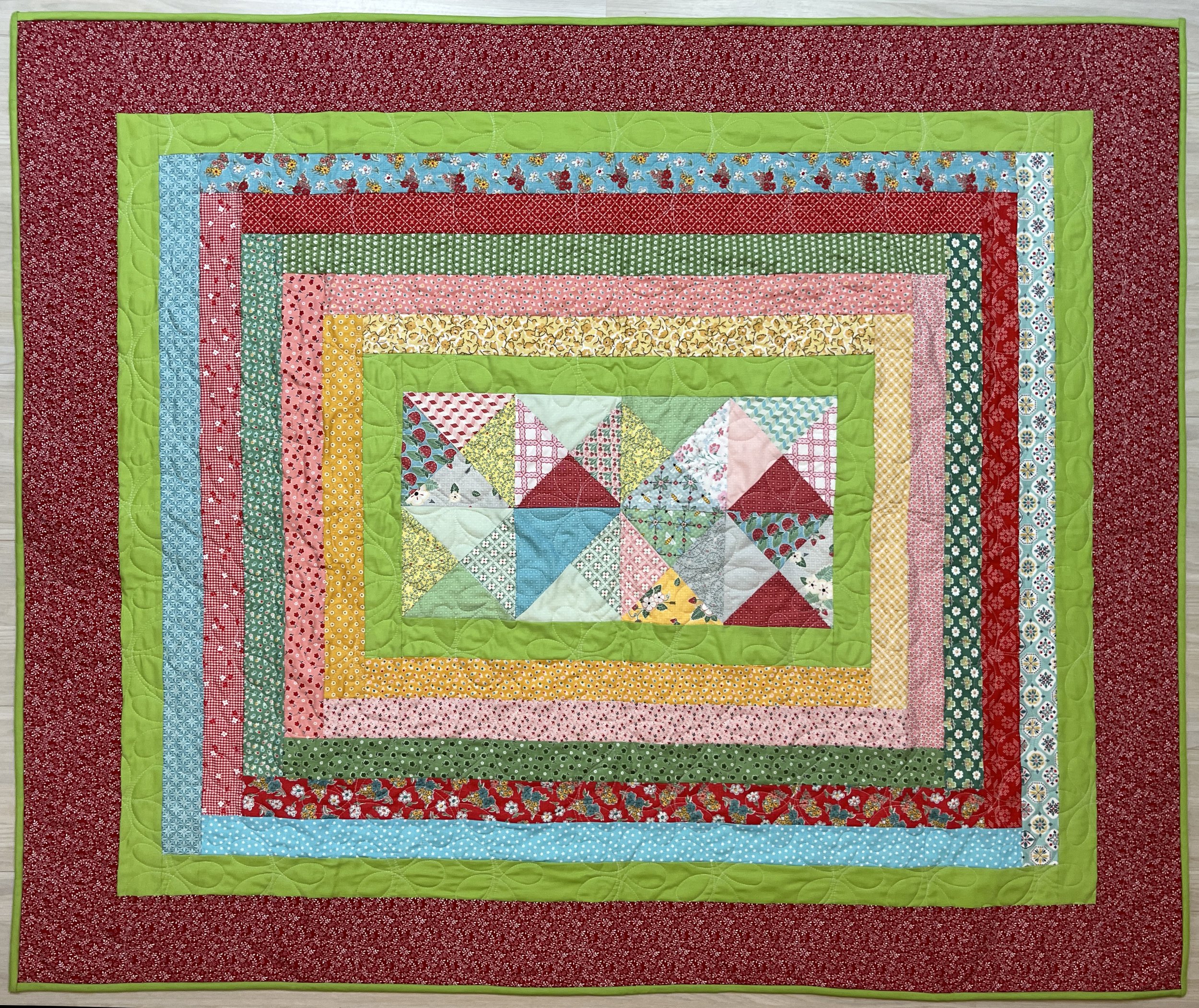 Sweet Pea Lap or Wall Quilt