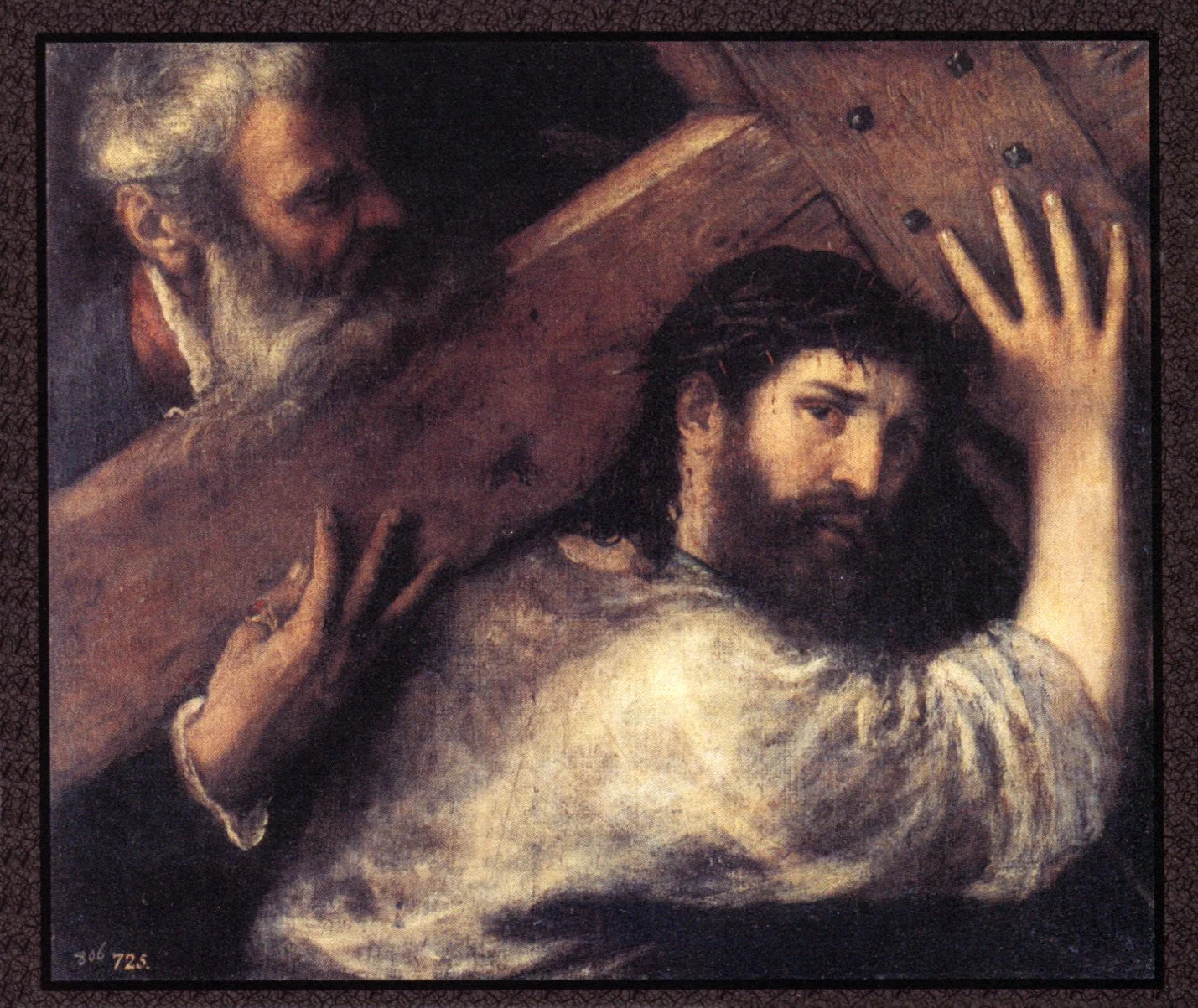 Christ Carrying the Cross Holy Card