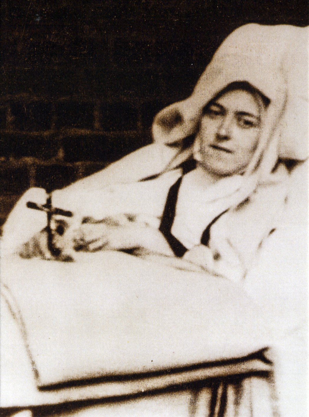 St. Thérèse in the Infirmary Holy Card