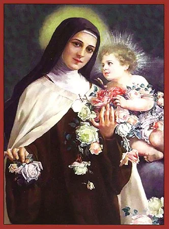 St. Thérèse with the Child Jesus Holy Card