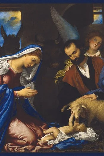 Adoration of the Shepherds IV Holy Card