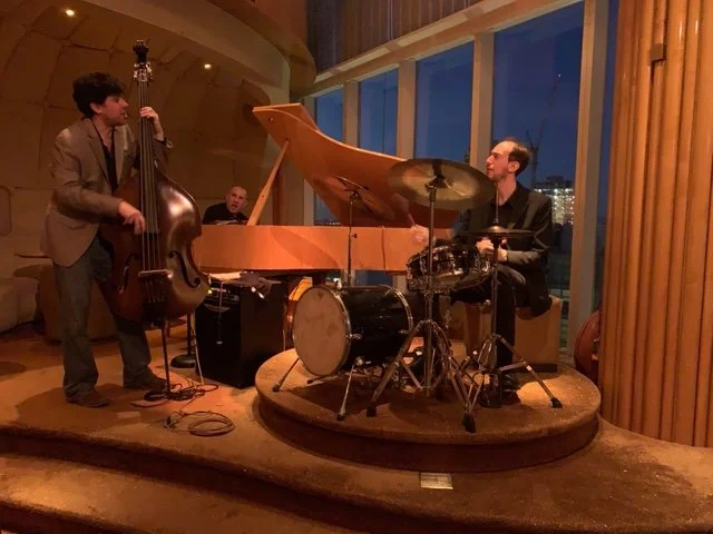 Rob w/ Jon Davis (p) and Alessandro D'Anna (dr)