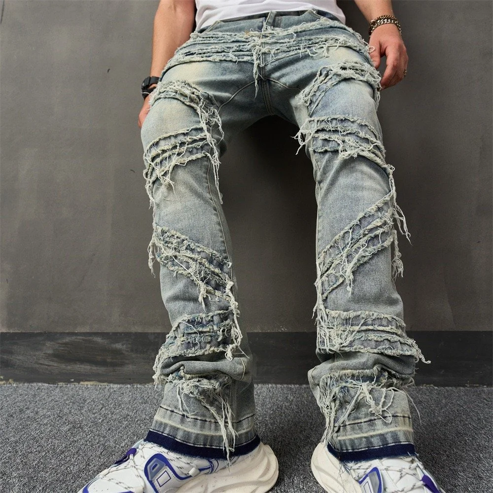 Distressed Denim Jeans