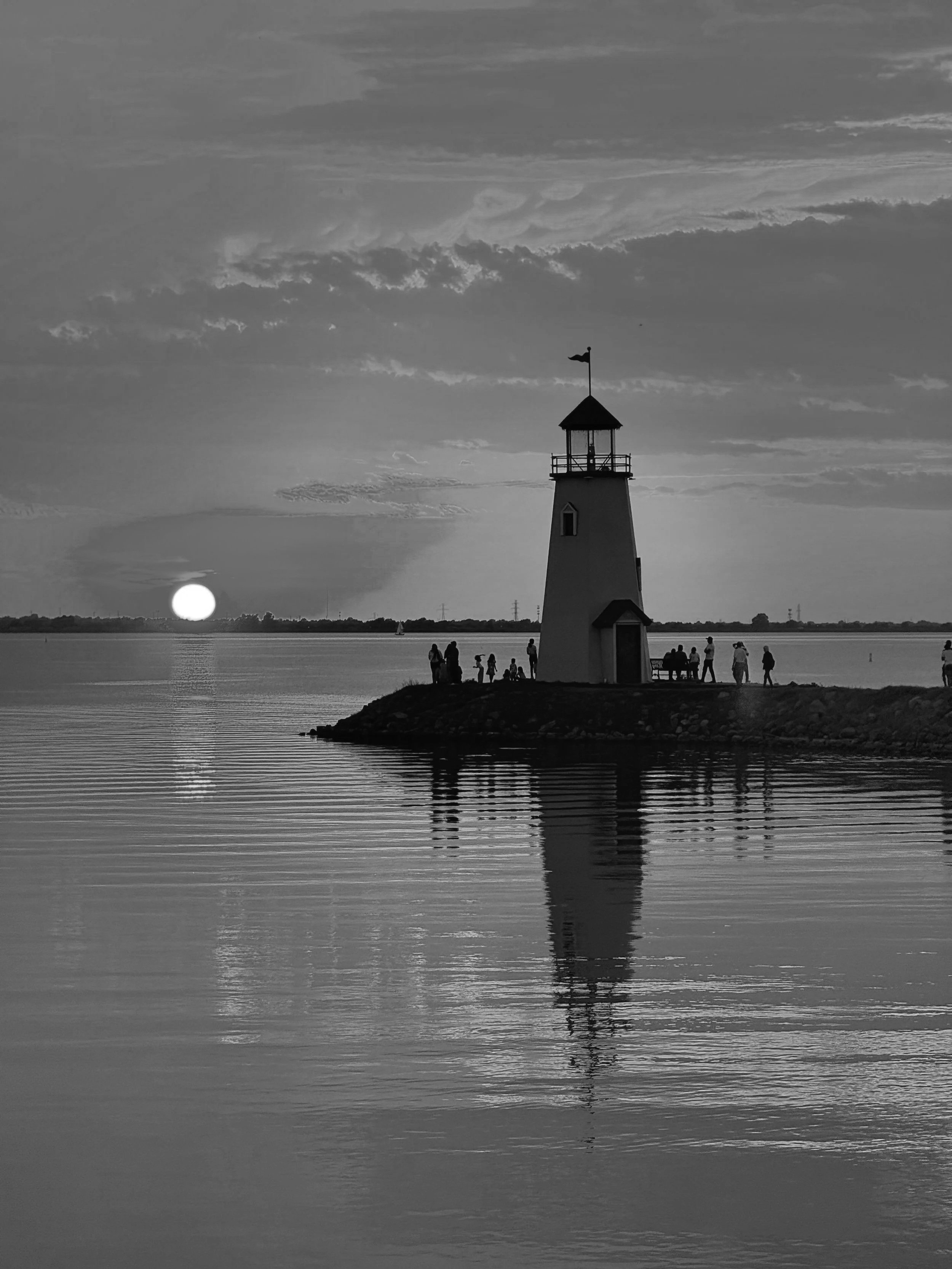 Sunset At Lake Hefner