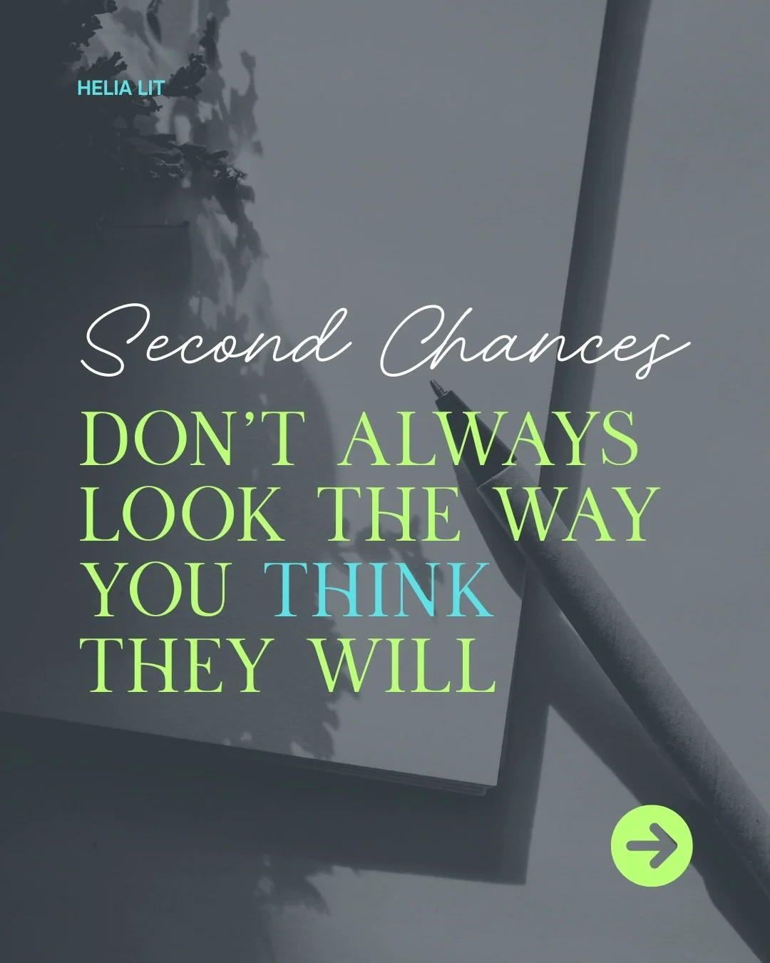 Second chances don&rsquo;t always look the way you think they will.

Sometimes they look like a relationship you thought was finished finding its way back to you. Sometimes they look like the career you walked away from and couldn&rsquo;t stop thinki