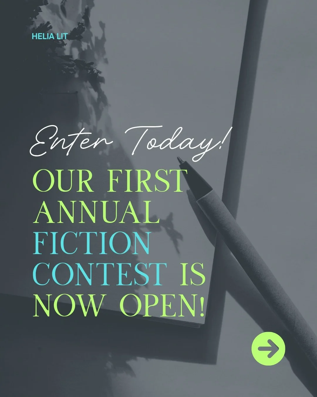 🎉&nbsp;&nbsp;IT&rsquo;S HERE!!! 🎉

Our first annual fiction contest is officially open. And the theme?

POETICS OF NATURE

Send us a story where the natural world is ALIVE on the page.&nbsp;

🪾 A forest with intentions

🏜️ A drought rearranging a