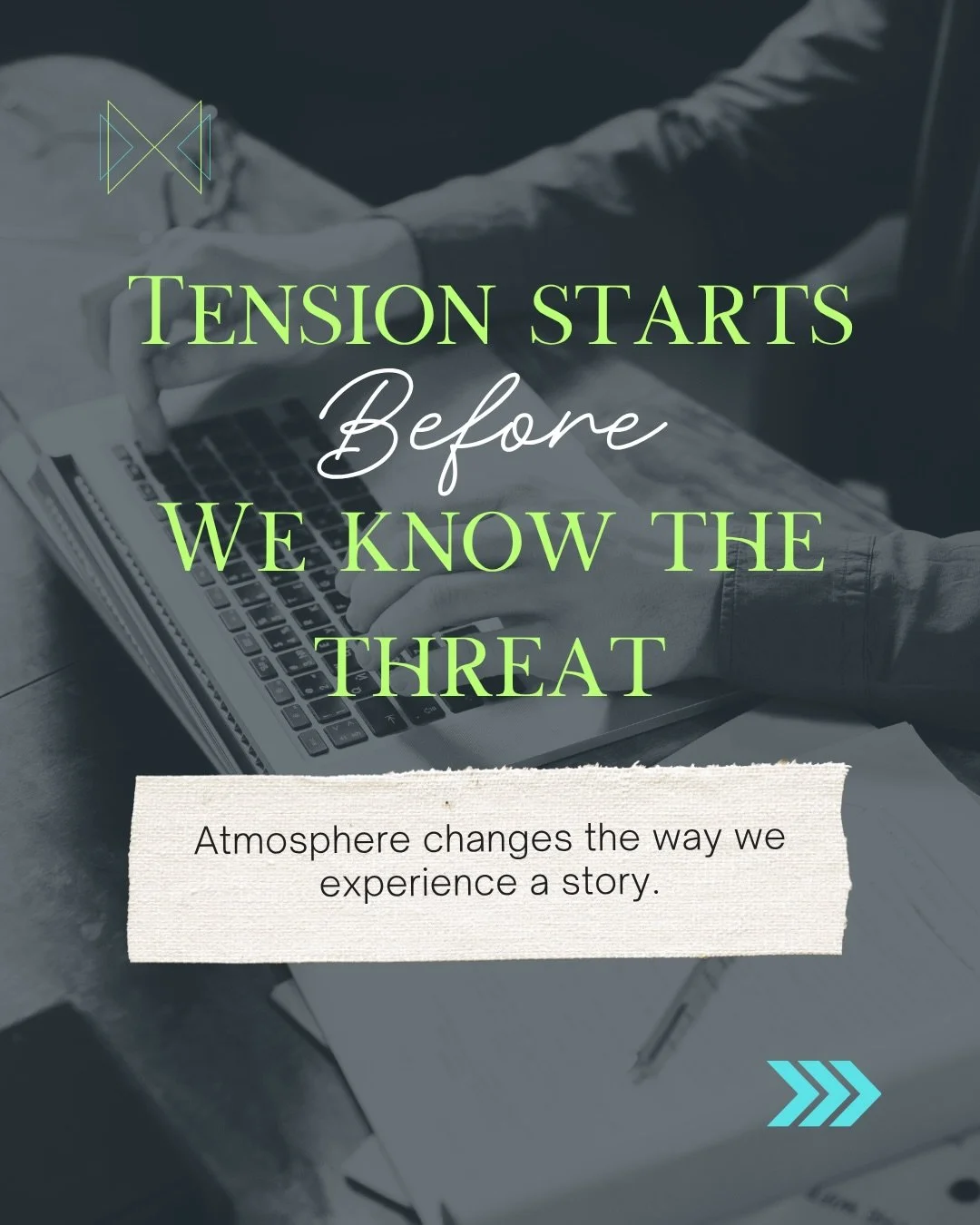 One of the craft conversations we&rsquo;ve been having this week is about tension: specifically, the idea that tension doesn&rsquo;t always need to begin with enormous action or explain itself immediately. 

Sometimes the first job is simply making t