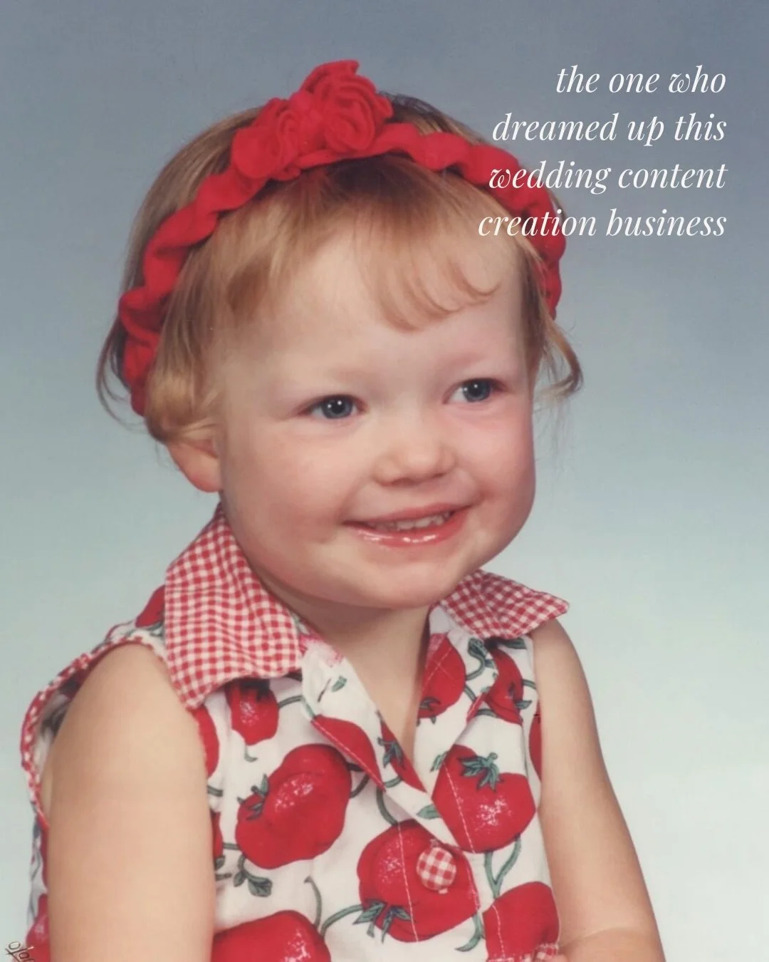 Spoiler Alert:
yes all of these photos are of the same little girl (me!) the girl behind the wedding content creation business🤍

She just wants you to live in the moment as she preserves your sweetest memories.

@wyoweddingco