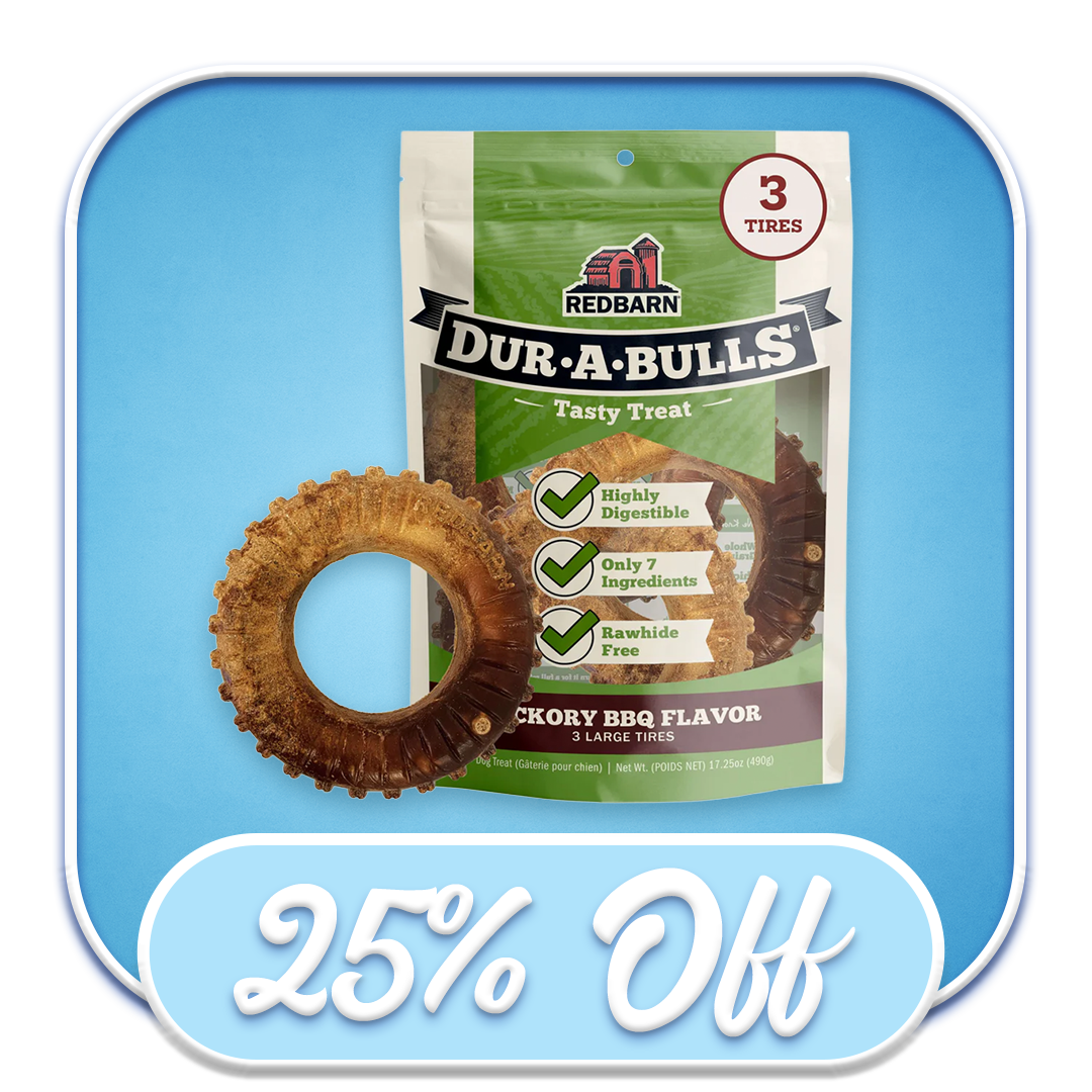 #50908 Redbarn - Dur-A-Bulls Hickory BBQ Tires 3pk