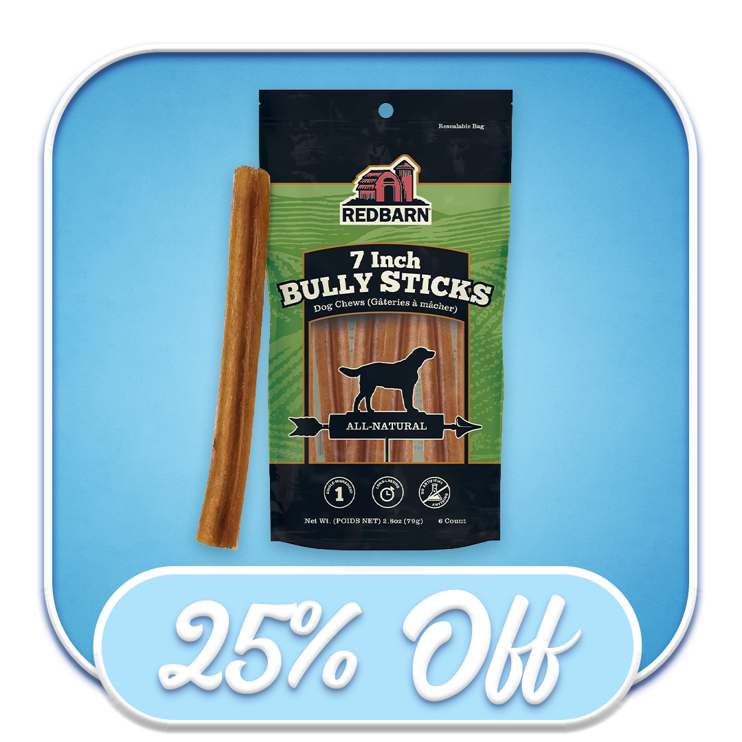 #40484 Redbarn - 7" Bully Stick 6pk