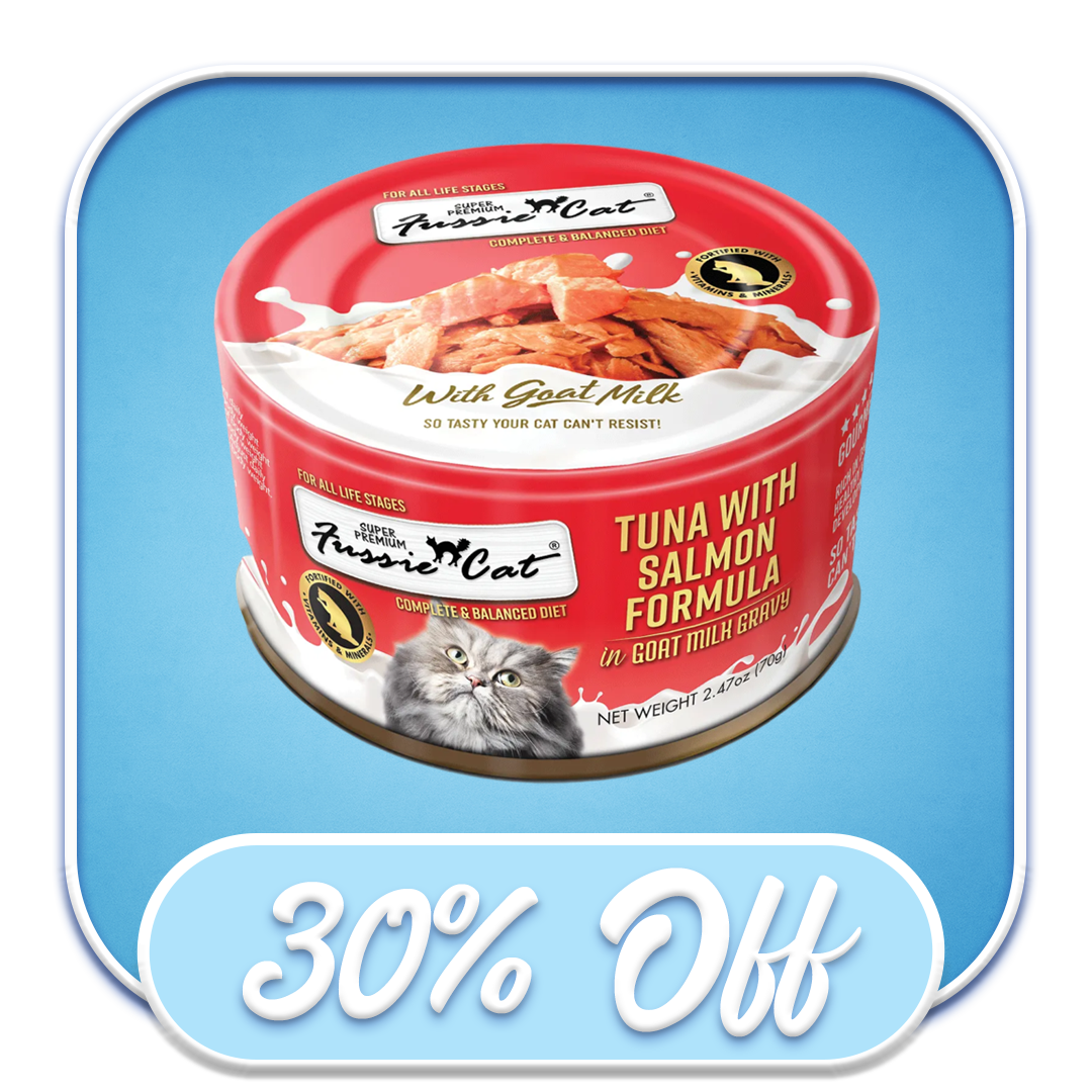 #49044 Fussie Cat - Tuna with Salmon in Goat's Milk Formula 2.47oz