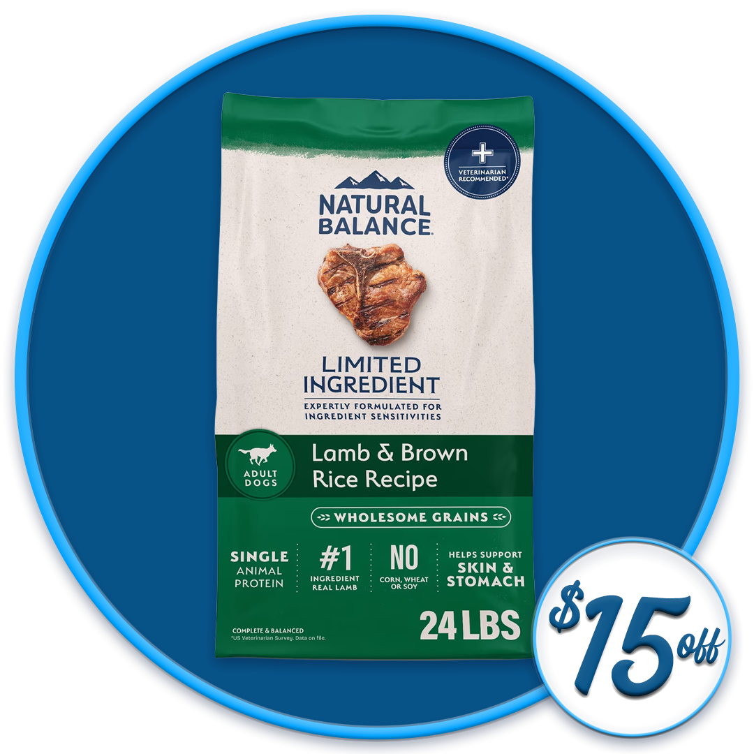 #46172 - Lamb and Brown Rice Dry Dog Food Diet 24lb 