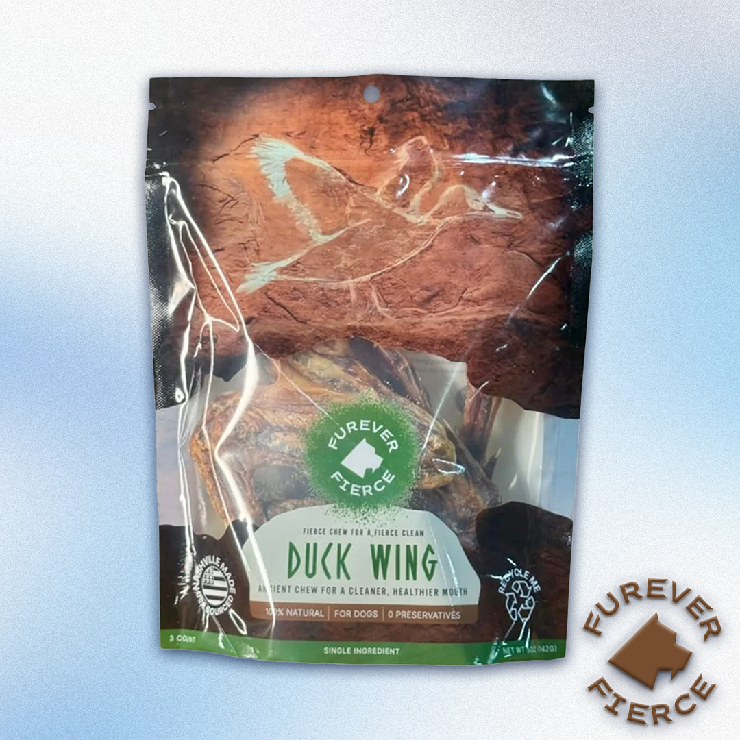 Furever Fierce - Duck Wing Natural Chews 3ct