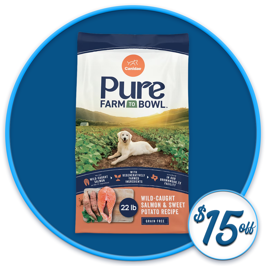 #33168 - Pure Farm to Bowl Wild-Caught Salmon & Sweet Potato Dry Dog Diet 22lb