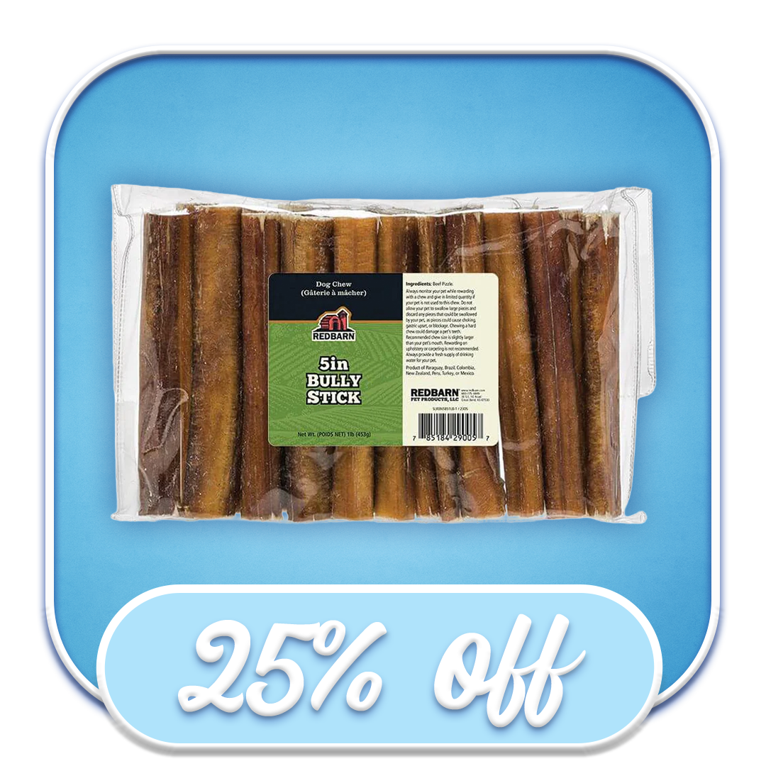 #40827 Redbarn - 5" Bully Sticks 1lb