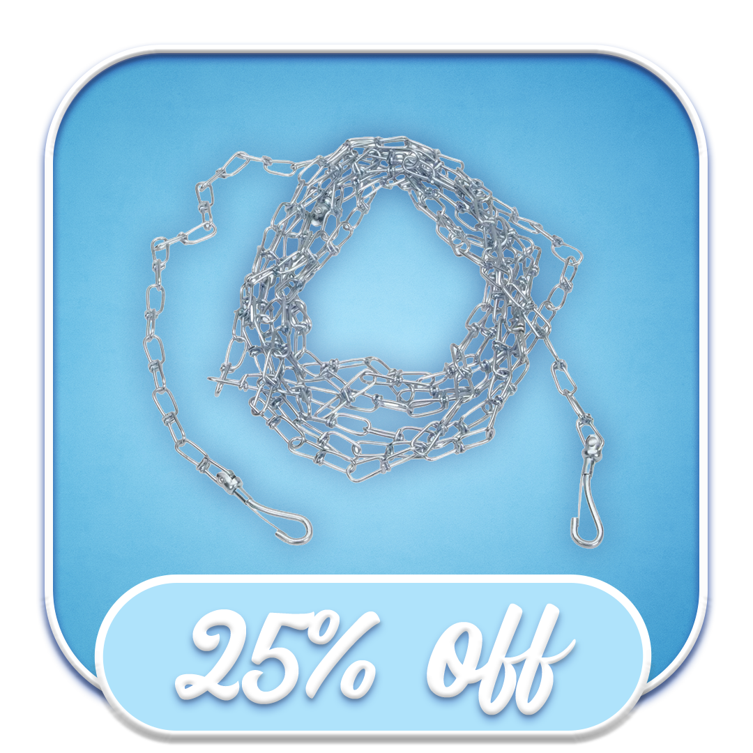 #48856 Titan - Twisted Link Chain Tie-Out 2.5mm x 20'