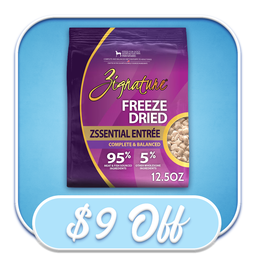 #52723 Zignature  - Freeze-Dried Zssential Entree 12.5oz Dog Diet