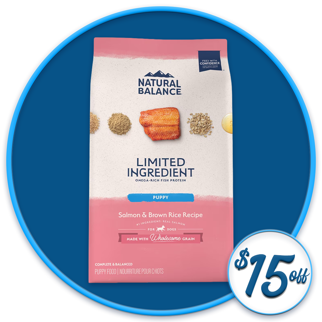 #42426 - Salmon and Brown Rice Dry Puppy Food Diet 24lb 