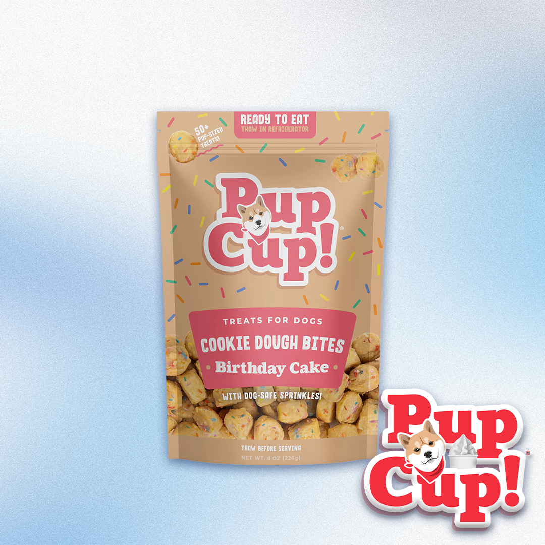 PupCup! - Frozen Cookie Dough Bites Birthday Cake Flavor (8oz)