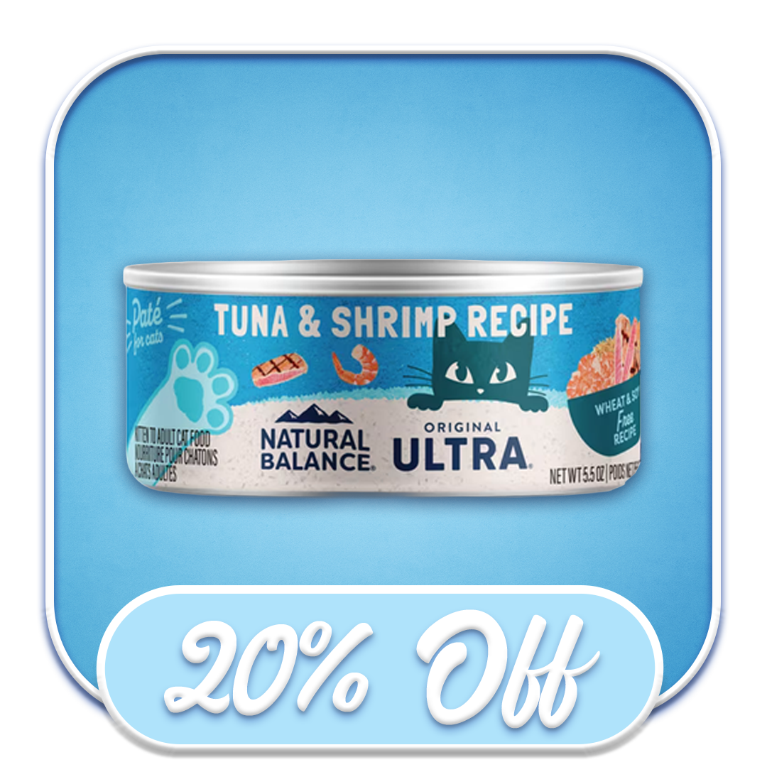 #31013 Natural Balance - Tuna & Shrimp Recipe Pate 5.5oz Wet Cat Food