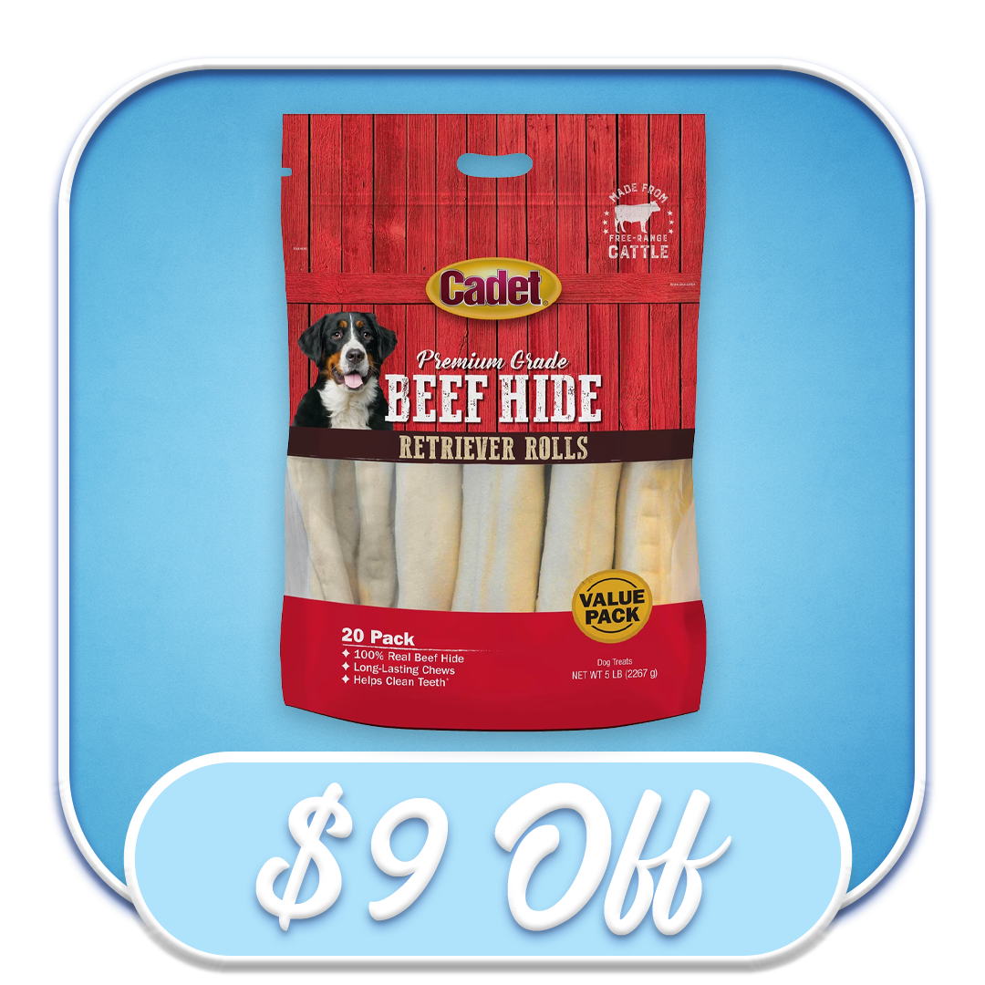 #18477 Cadet - Beef Hide Retriever Rolls 5lb