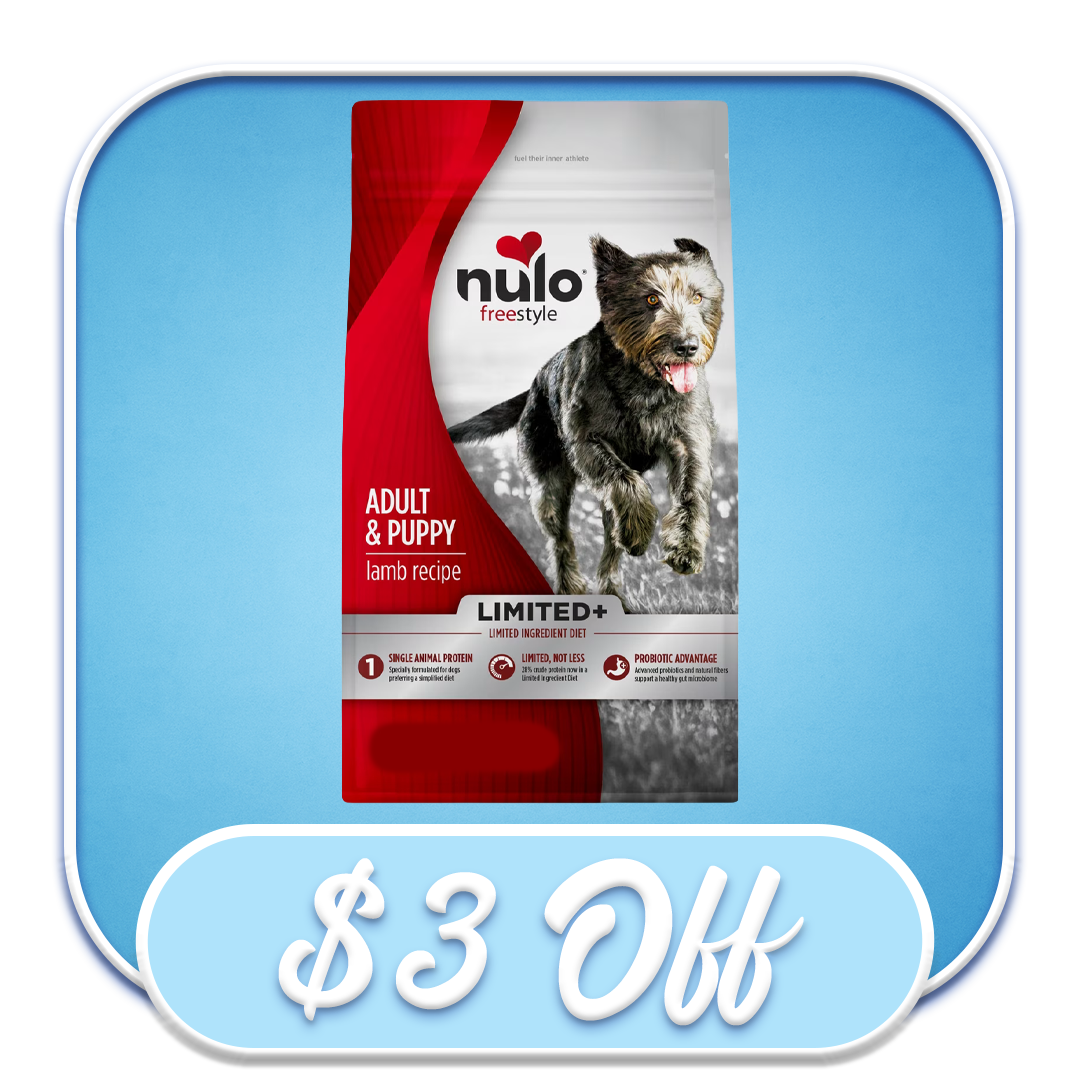 #51015 - Nulo FreeStyle Limited Ingredient Adult & Puppy Lamb & Rice Recipe 4lb Dry Dog Diet