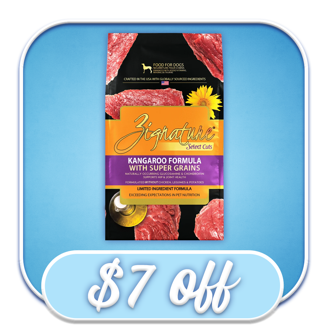 #52194 Zignature - Select Cuts Kangaroo Dry Dog Diet 12.5lb
