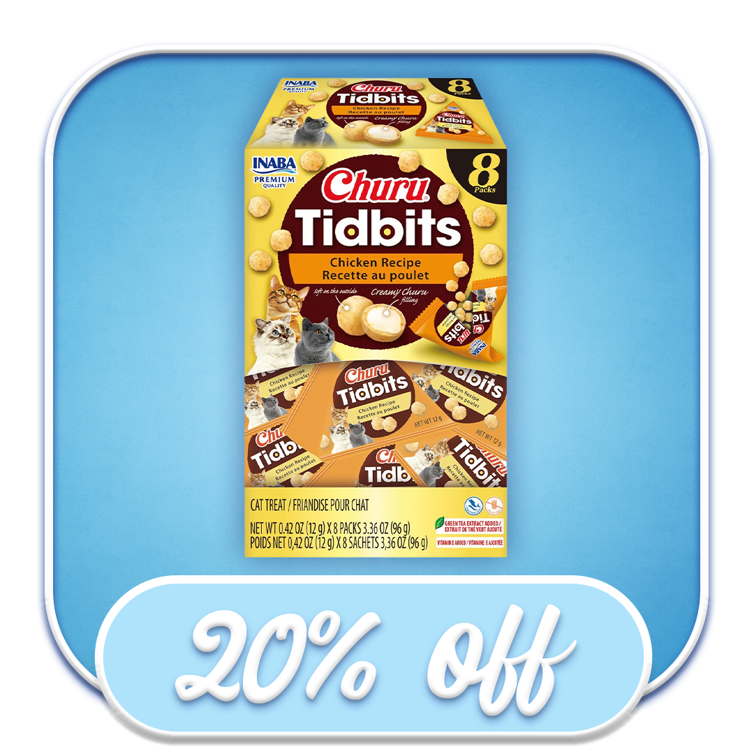#51548 Churu - Tidbits Chicken Recipe Cat Treats (3.36oz)