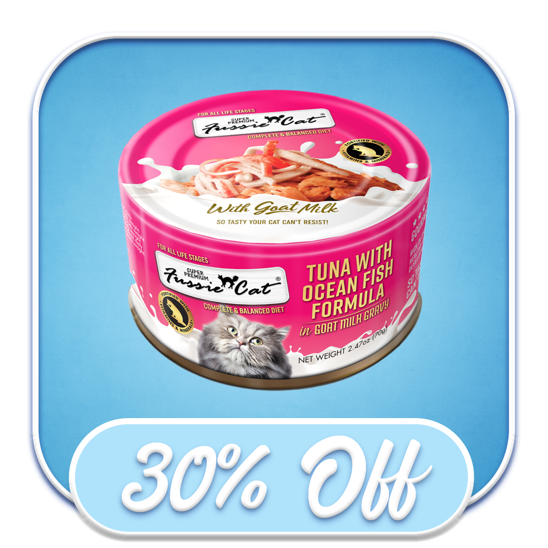 #50831 Fussie Cat - Tuna with Oceanfish in Goat's Milk Formula 2.47oz