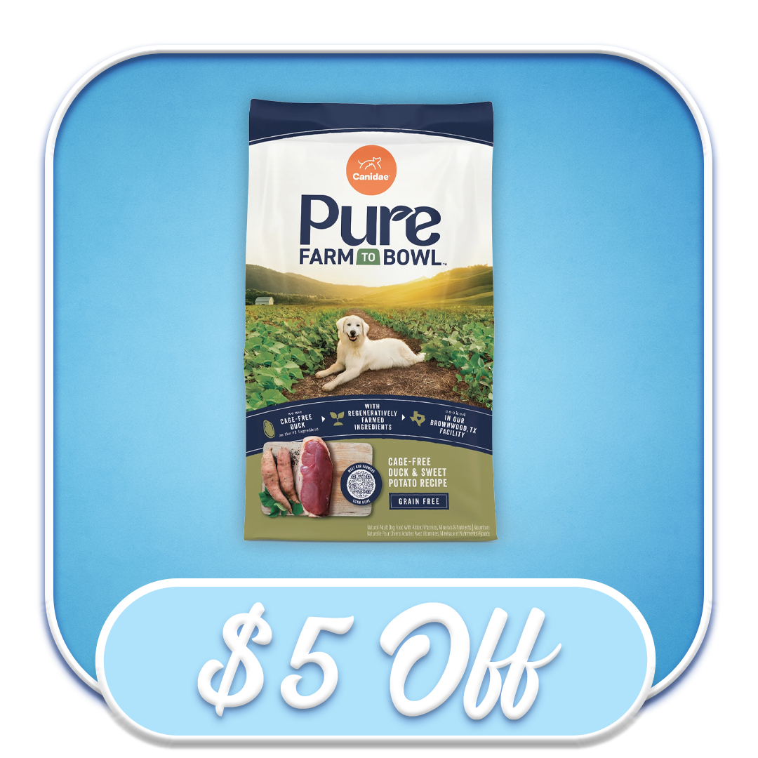 #41016 - Canidae PURE Grain-Free Cage-Free Duck & Sweet Potato 4lb Dry Dog Diet