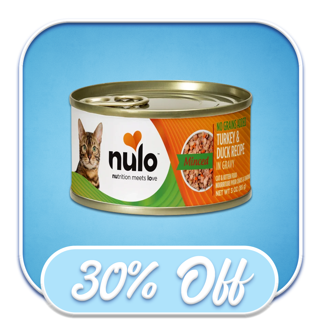 #37854 Nulo - Grain-Free Minced Turkey & Duck Recipe 3oz Wet Cat Diet
