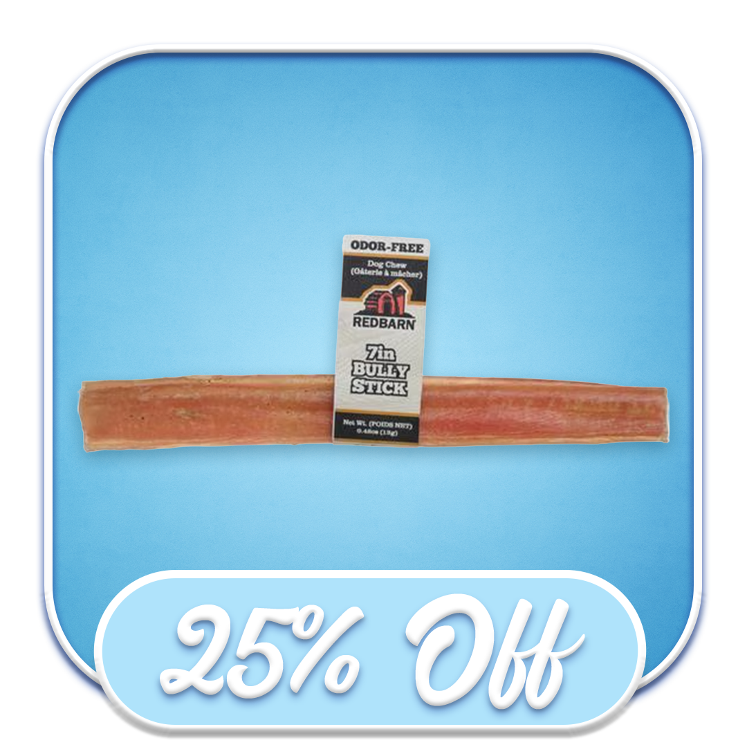 #39245 Redbarn - 7" Odor-Free Bully Stick