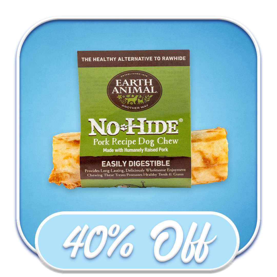 #39605 Earth Animal - No-Hide 4" Chew Pork