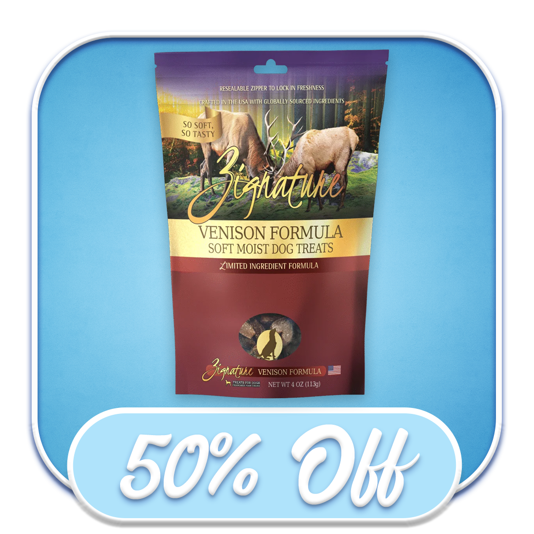 #46596 Zignature - Venison Soft Moist Dog Treats