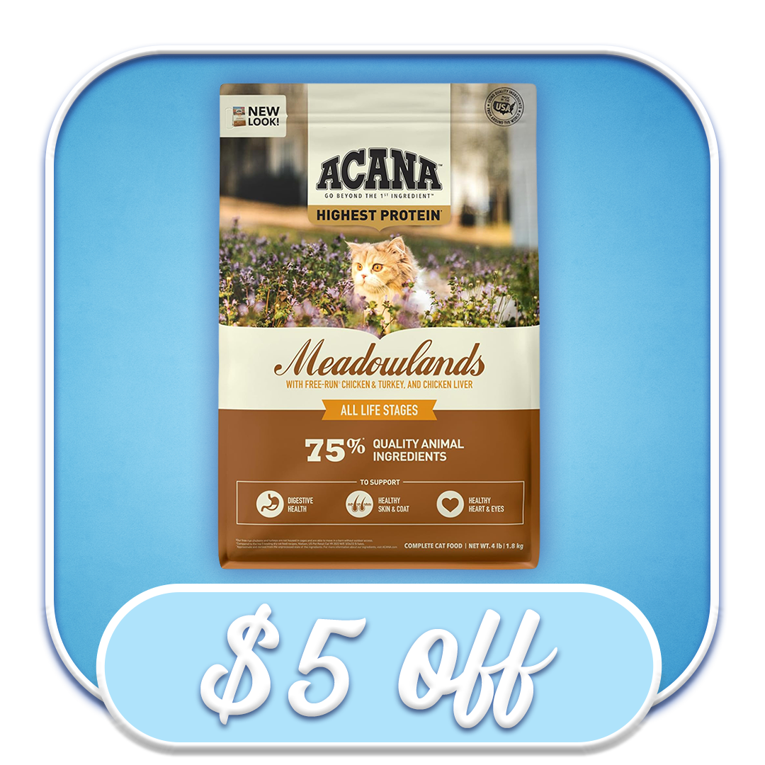 #34847 Acana - Meadowlands Dry Cat Diet 4lb 