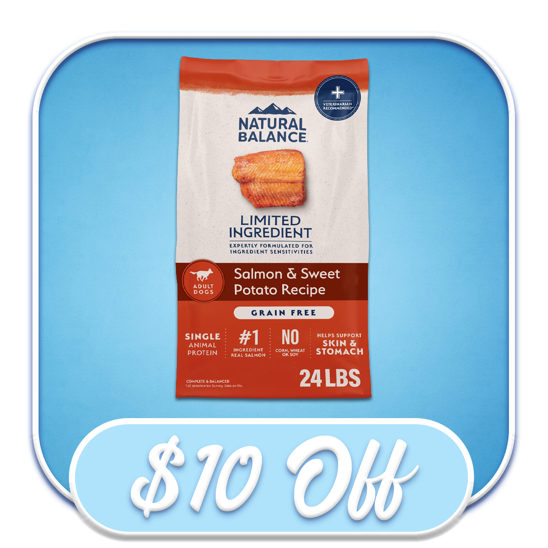 #20732 Natural Balance - Limited Ingredient Salmon & Sweet Potato Grain-Free Recipe 24lb Dry Dog Diet